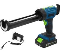 Kraft&Dele Batterie presse-cartouche Batterie 21V 2500mAh Cartouches polyvalentes et pistolet à silicone pour un travail précis Presse à silicone + chargeur