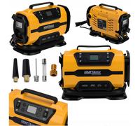KRAFT&DELE Compresseur De Pneu Pompe 12V 230V 150 PSI 10,3 Bar 140W Avec LED