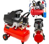 KRAFT&DELE | Compresseur d'huile, Compresseur, 34L, 230V, 206l/min, Kit de peinture, 8en1