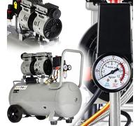 KRAFT&DELE | Compresseur silencieux, 50 L, 8 bars, compresseur sans huile silencieux, compresseur d'air sans huile, compresseur d'air comprimé 230 V, avec ventilateur d'évacuation intégré