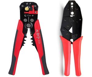 KRAFT&DELE | Kit d'outils de sertissage pour raccordement de câbles, sertissage de fils à cliquet, 0,2 à 0,6mm, en coffret