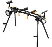 KRAFT&DELE | Support pour scie circulaire, pour scie d'onglet, support pour grandes scies circulaires, réglable en hauteur, plateaux de support coulissants avec roulements, pliable