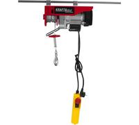 KRAFT&DELE | Treuil électrique, 230 V, 650 W, 150/300 kg, treuil motorisé à câble, poulie à moteur en cuivre, palan avec télécommande à câble, palan à câble, palan à chaîne