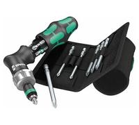 Wera Tournevis à cliquet Pistol RA 4 – Kraftform Komp, cliquet réversible 1/4 (6,3 mm), 7 pièces