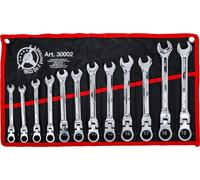 KRAFTMANN 30002 Jeu de clés mixtes à cliquet, 12 pièces