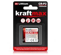 Kraftmax CRP2 Batterie au lithium 6 V 1500 mAh - Batterie photo puissante pour caméras, détecteurs de mouvement, systèmes d'alarme et appareils électroniques - Haute capacité, durable, étanche - CRP2