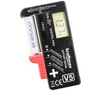 kraftmax Testeur de piles plage de mesure (testeur de pile) 1,2 V, 1,5 V batterie, pile 146699