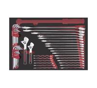 Kraftwerk Clés mixtes Kraftwerk PRO LINE EVA sans couple, insert 60x40, 43 pcs. Quantité:1