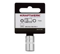 Kraftwerk Kraftwerk BASIC LINE 1/4" douille à cliquet 7 mm avec accroche Quantité:1