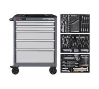 Kraftwerk Kraftwerk BT700 Chariot d'atelier, 5 tiroirs, BASIC, 173 pcs. Quantité:1