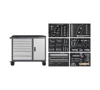 Kraftwerk Kraftwerk Chariot d'atelier BT1100, 7 tiroirs, 300 pièces. Quantité:1