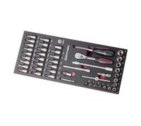Kraftwerk Kraftwerk EVA3 Jeu de clés à douilles 1/4" 46 pièces Quantité:1