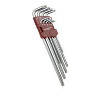 Kraftwerk Kraftwerk Jeu de clés à douille angulaires pour vis TX avec trou T10-T50, 9 pièces. Quantité:1