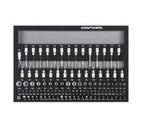 Kraftwerk Kraftwerk Jeu de douilles 1/4" + 3/8" + 1/2" 107 pièces Quantité:1