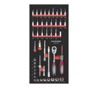 Kraftwerk Kraftwerk Jeu de douilles 1/4" 46 pièces 20x40 insert Quantité:1