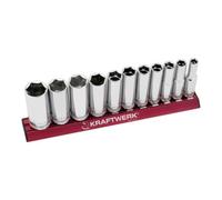 Kraftwerk Kraftwerk Jeu de douilles longues MAGALU 3/8", 11 pièces Quantité:1