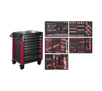 Kraftwerk Kraftwerk Servantes d'atelier PRO LINE PT800 7 tiroirs 283 pcs. Quantité:1
