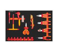 Kraftwerk Kraftwerk VDE Insert avec liquet 3/8" / douilles / pinces / outils de coupe 18 pièces Quantité:1