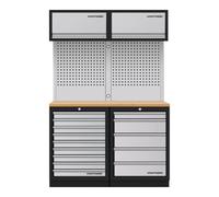 Kraftwerk Mobilier d'atelier Mobilio 2 éléments Kraftwerk 3964K-95K2, 5 & 9 tiroirs, unité murale, plan de travail multiplex Quantité:1