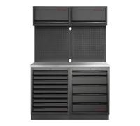 Kraftwerk Mobilier d'atelier Mobilio 2 éléments Kraftwerk 3964K-95K2IX, 5 & 9 tiroirs, unité murale, acier inoxydable Quantité:1