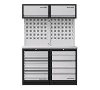 Kraftwerk Mobilier d'atelier Mobilio 2 éléments Kraftwerk 3964K-95K2IX, 5 & 9 tiroirs, unité murale, acier inoxydable Quantité:1