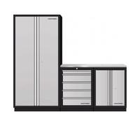Kraftwerk Mobilier d'atelier Mobilio 3 éléments Kraftwerk, armoire haute, acier inoxydable Quantité:1