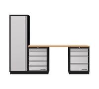 Kraftwerk Mobilier d'atelier Mobilio 3 éléments Kraftwerk, armoire haute, contreplaqué hêtre Quantité:1
