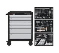 Kraftwerk Servantes d'atelier Kraftwerk BASIC LINE LT700, 7 tiroirs, 259 pcs. Quantité:1