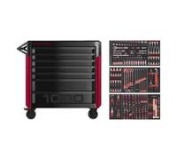 Kraftwerk Servantes d'atelier Kraftwerk PRO LINE PT1000 7 tiroirs, 221 pcs. Quantité:1