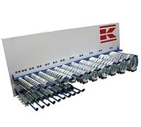 Kramp Assortiment de 220 colliers de serrage de tuyaux incluant set de râtelier colliers 6-70 mm