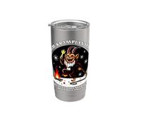 Krampusnacht allemand Be Good or Krampus Night Will Get You Gobelet isotherme en acier inoxydable double paroi