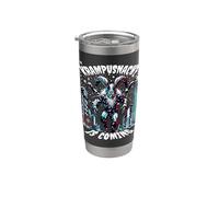 Krampusnacht Is Coming, hommes, femmes, enfants, Noël, Krampus Night Gobelet isotherme en acier inoxydable double paroi