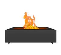 Kratki Fire Erizo Coupe-feu de Jardin autoportant, carré, Dimensions L40 x L60 x H17,5 cm, Poids 40 kg, en Acier Robuste et résistant à la Chaleur