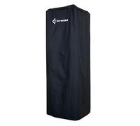 KRATKI Housse de protection contre les intempéries pour cheminée à gaz Patio | 129 x 46 x 46 cm | Noir avec logo blanc | 100 % polyester | Bâche en PVC idéal comme couverture de terrasse |