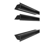 KRATKI Kit de grille de cheminée droite LUFT 3x80cm pour cheminée en verre droit 3 pcs.