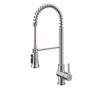 Kraus KFF-1691SFS Britt Robinet de cuisine 2 en 1 avec filtre à levier unique extensible pour osmose inverse ou système de filtration d'eau, en acier inoxydable sans taches