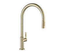 Kraus KPF-2821SFACB Oletto Robinet de cuisine à poignée unique à haut arc, 53,3 cm, bronze champagne antique