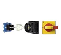 Kraus & Naimer KG250.T203/13.VE Interrupteur-sectionneur avec accouplement de porte 250 A 1 x 90, Bouton + interrupteur, Jaune, Rouge