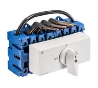 Kraus&Naimer KG64B K950 VE2 +F437 Commutateur 4 broches 63 A avec position réseau 0 courant de secours Fixation par bouton-poussoir Interrupteur de charge