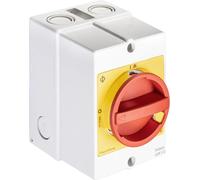 Kraus & Naimer NOT-AUS-SCHALT., 3 pôles + 1 NO/1 NC, boîtier AP. IP66, Ith=20 A, P=5,5 kW (AC23B, 400 V CA), 2,5 mm², 1 pièce.