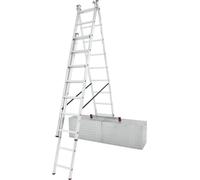 KRAUSE 033390 Alu-V.Leiter Treppe 3x9 Sp.