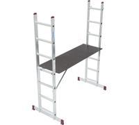 KRAUSE 082107 Leitergerüst m. Rollen 2x7 Sp.