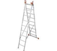 KRAUSE 129673 Spr.Vielzweckleiter 3teil 3x9