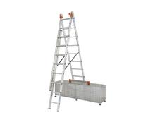 KRAUSE 129741 Spro.Leiter Treppe 3teil 3x8