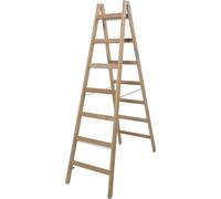 KRAUSE 170095 Spro.Doppelleiter 2x7 Sp.Holz