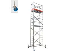 KRAUSE ClimTec Échafaudage 7m, y compris jeu de roulettes de déplacement Ø 125mm
