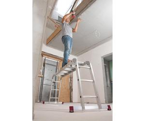 KRAUSE Corda Échelle universelle à articulations 4x3m, y compris ensemble de plateforme