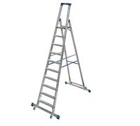 KRAUSE STABILO Échelle à marches, mobile avec traverse 1x10 marches