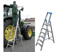 KRAUSE Stabilo Professional Échelle pliante à étapes 6 marches 3,40 m de hauteur de travail