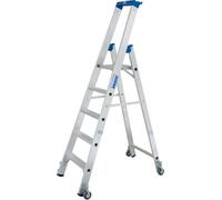 KRAUSE STABILO Professionnel Échelle à marches escamotables mobile 5 marches